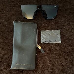 Quay Australia Black and Silver Sunglasses